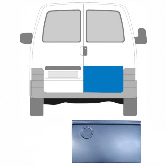 Aizmugurējo durvju ārējā daļa priekš VW Transporter T4 1990-2003  / Labā 5371