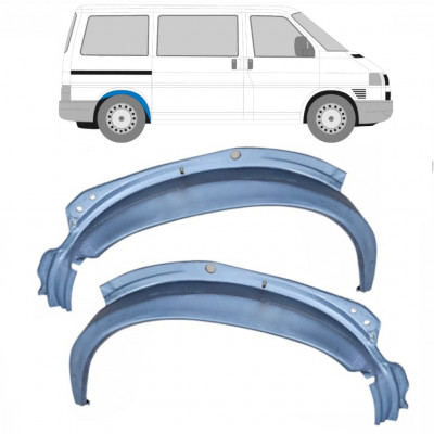 Aizmugurējā riteņa iekšējā arka priekš VW Transporter T4 1990-2003 / Kreisais+Labais / Komplekts 10621