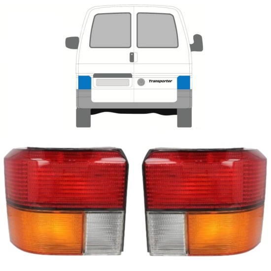 Aizmugurējais lukturis priekš Volkswagen Transporter T4 1990-2003 / Kreisais+Labais / Komplekts 9769