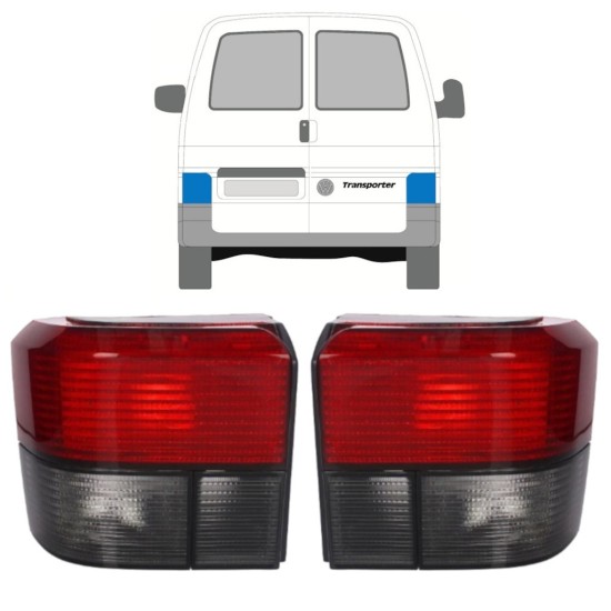 Aizmugurējais lukturis priekš Volkswagen Transporter T4 1990-2003 / Kreisais+Labais / Komplekts 9770