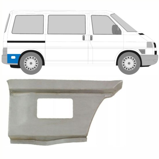 Aizmugurējā arka apakšējā daļa aiz riteņa priekš Volkswagen Transporter T4 1990-2003 / Labā 15996