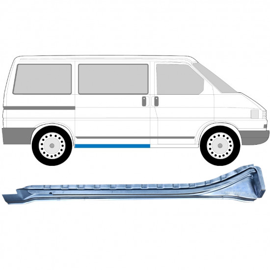 Bīdāmo durvju slieksnis priekš VW Transporter T4 1990-2003 / Labā 9095