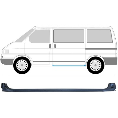 Bīdāmo durvju slieksnis priekš Volkswagen Transporter T4 1990-2003 / Kreisā 14581