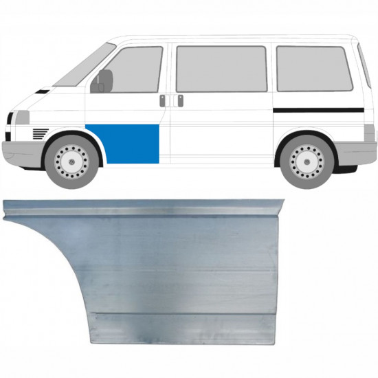 Priekšpuse durvju ārējais panelis priekš VW Transporter T4 1990-2003 / Kreisā 5359