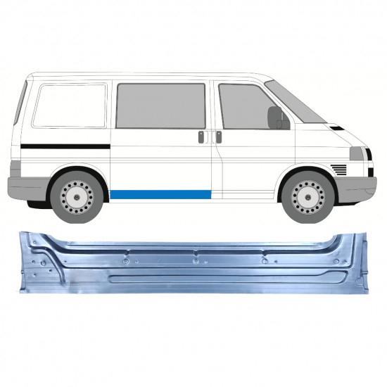 Bīdāmo durvju iekšējā daļa priekš VW Transporter T4 1990- 7419