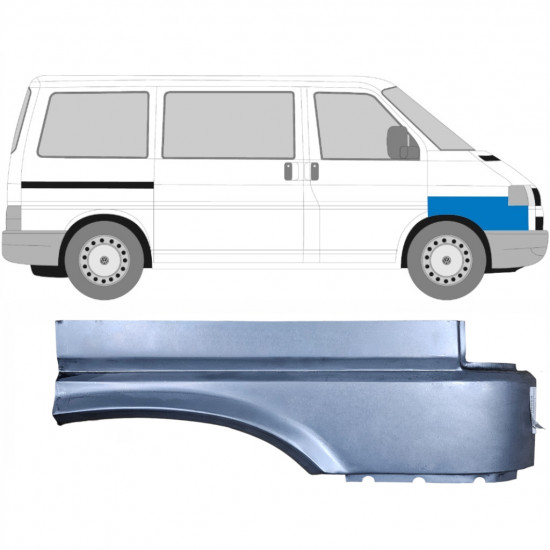 Priekšējā spārna daļa priekš VW Transporter T4 1990-1996 / Labā 5365