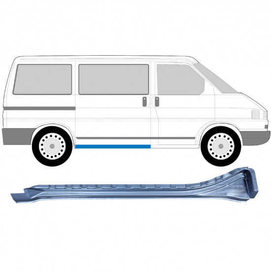 Bīdāmo durvju iekšējais slieksnis priekš VW Transporter T4 1990-2003 / LWB / Labā 5363