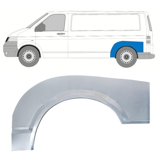 Aizmugurējā arka priekš Volkswagen Transporter T5 2003-2015 / Kreisā 16371