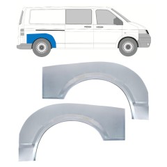 Aizmugurējā arka priekš Volkswagen Transporter T5 2003-2015 / Kreisais+Labais / Komplekts 16372