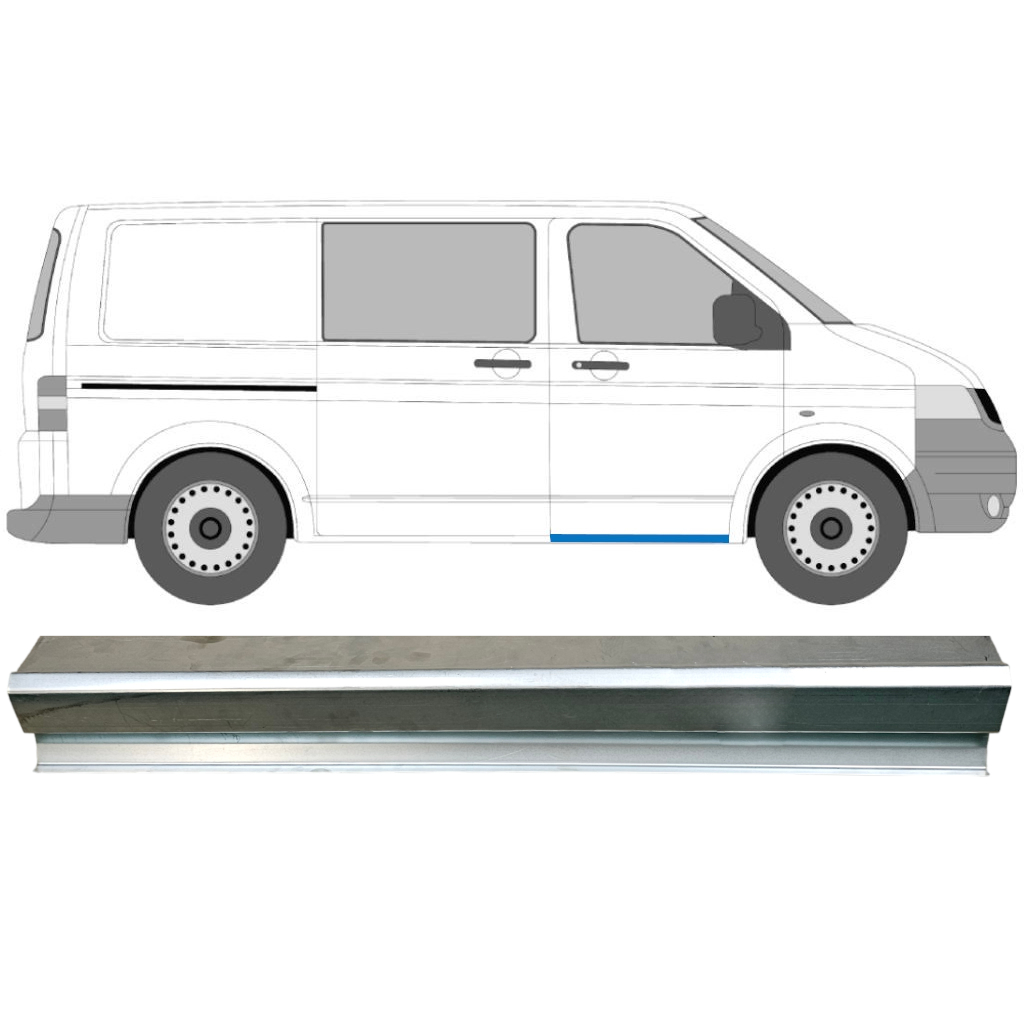 Priekšpuse Durvju Slieksnis Priekš Vw Transporter T5 2003-2015 / Kreisais = Labais (Simetrisks) 8929