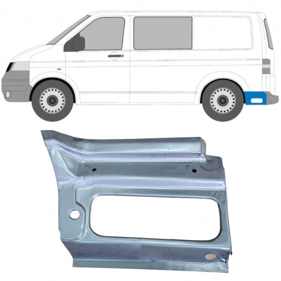 Aizmugurējā arka priekš Volkswagen Transporter T5 2003-2009 / Kreisā 12028