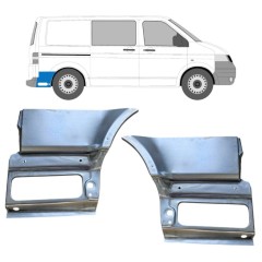 Aizmugurējā arka apakšējā daļa aiz riteņa priekš Volkswagen Transporter T5 2003-2015 / Kreisais+Labais / Komplekts 16264