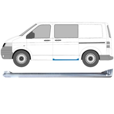 Bīdāmo durvju slieksnis priekš Volkswagen Transporter T5 2003-2015 / Kreisā 16976