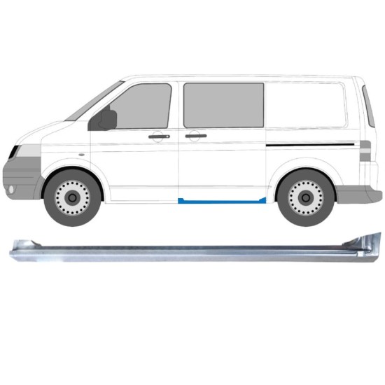 Bīdāmo durvju slieksnis priekš Volkswagen Transporter T5 2003-2015 / Kreisā 16976