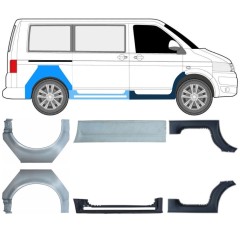 Slieksnis + aizmugurējā spārna daļa priekš Volkswagen Transporter T5 2003-2015 / Komplekts 11534