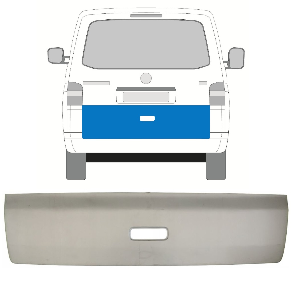 Aizmugurējā Vāka Skārds Priekš Volkswagen Transporter T5 2003-2015 11386