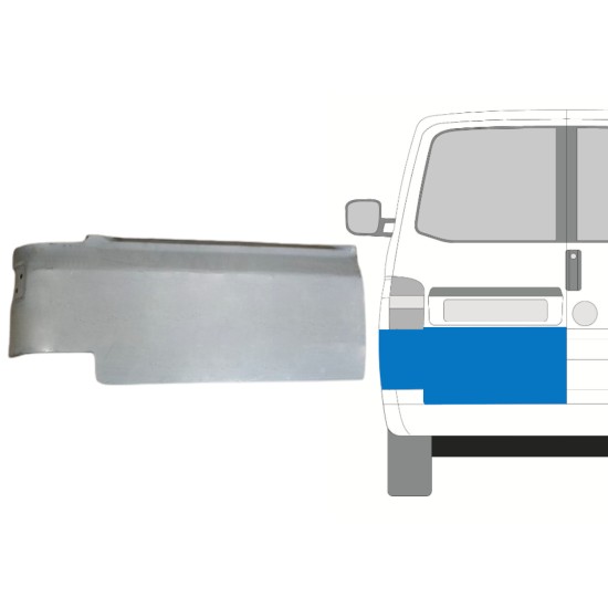 Aizmugurējo durvju panelis priekš Volkswagen Transporter T5 2003-2015 / Kreisā 15093