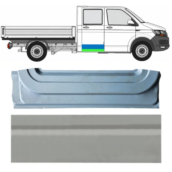 Aizmugurējo durvju iekšējā un ārējā daļa priekš Volkswagen Transporter T6 2015-2024 / Labā 17160