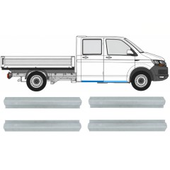 Priekšējais un aizmugurējais slieksnis priekš Volkswagen Transporter T6 2015-2024 / Kreisais+Labais 17132