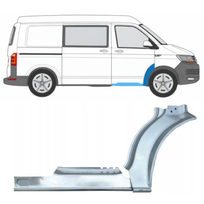 Slieksnis + priekšējā spārna daļa priekš Volkswagen Transporter T6 2015-2024 / Labā 17196