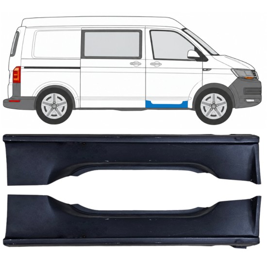 Priekšpuse durvju slieksnis priekš Volkswagen Transporter T6 2015-2024 / Kreisais+Labais 17194