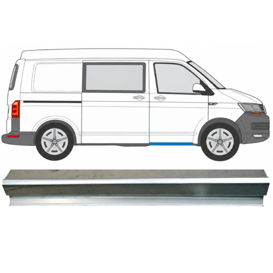 Priekšpuse durvju slieksnis priekš Volkswagen Transporter T6 2015-2024 / Kreisais = Labais (simetrisks) 17129