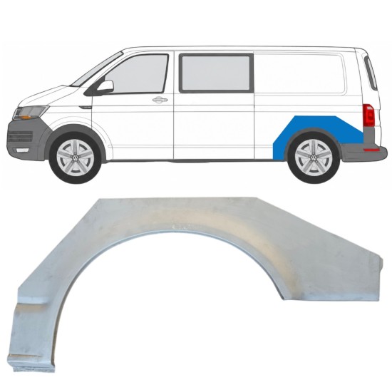 Aizmugurējā arka priekš Volkswagen Transporter T6 2015-2024 / Kreisā 17140
