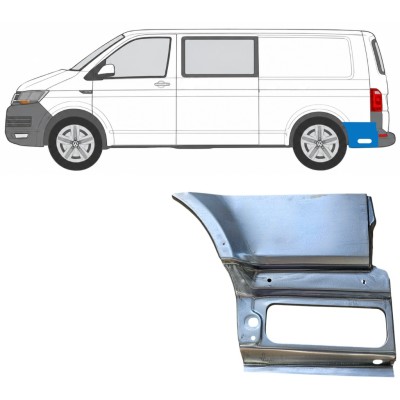 Aizmugurējā arka apakšējā daļa aiz riteņa priekš Volkswagen Transporter T6 2015-2024 / Kreisā 17201