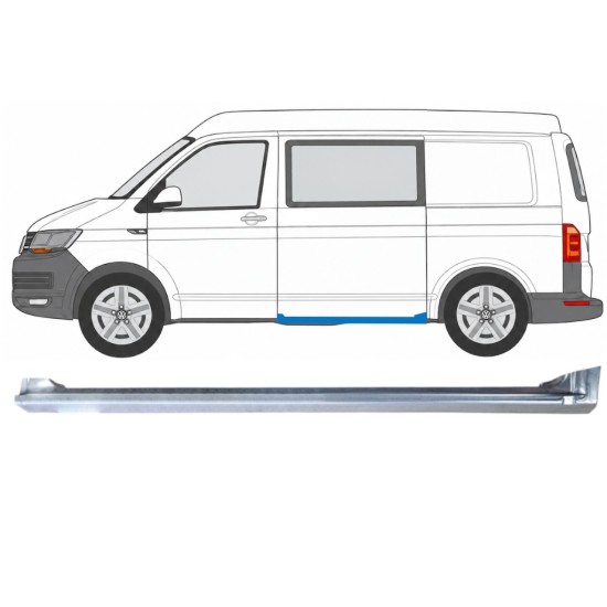 Bīdāmo durvju slieksnis priekš Volkswagen Transporter T6 2015-2024 / Kreisā 17180