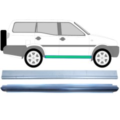 Iekšējais un ārējais slieksnis priekš Nissan Terrano II 1993-2005 / Kreisais = Labais (simetrisks) / Komplekts 11963