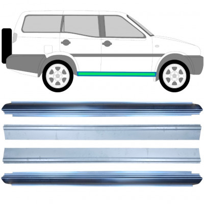 Iekšējais un ārējais slieksnis priekš Nissan Terrano 1993-1999 / Komplekts 11964