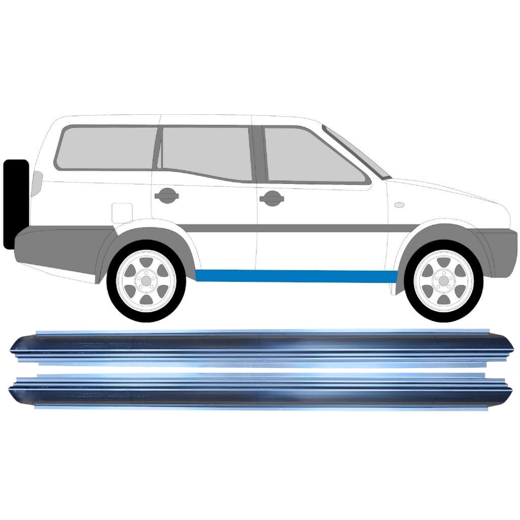 Slieksnis Priekš Nissan Terrano Ii 1993-2005 / Kreisais+Labais / Komplekts 11364