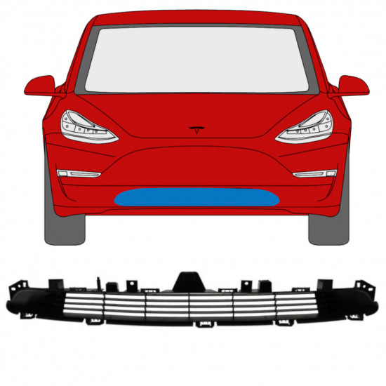 Režģis priekš Tesla Model 3 2017-2023 12459