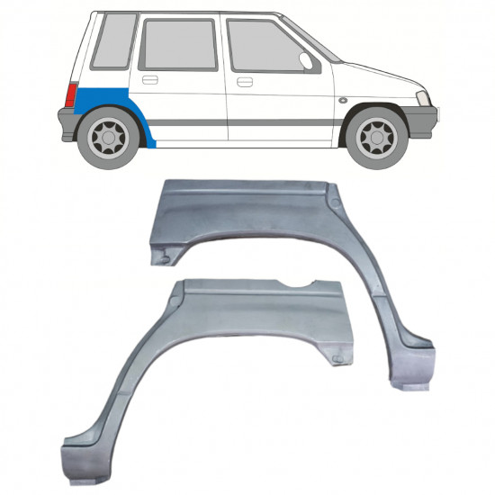 Aizmugurējā arka priekš Daewoo Tico 1991-2000 / Komplekts 12525