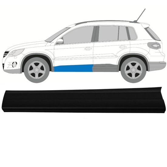 Durvju sānu josla priekš Volkswagen Tiguan 2007-2016 / Kreisā 17062