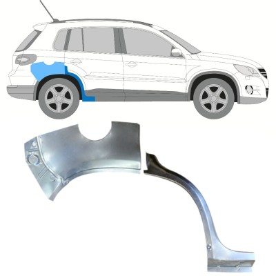 Aizmugurējā arka priekš Volkswagen Tiguan 2007-2016 / Labā / Komplekts 15787