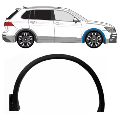 Priekšējā spārna sānu josla priekš Volkswagen Tiguan 2016-2024 R-Line / Labā 14861