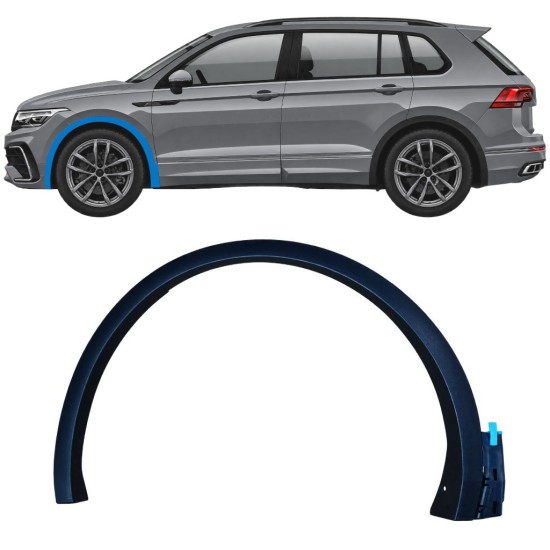 Priekšējā spārna sānu josla priekš Volkswagen Tiguan 2020-2024 R-Line / Kreisā 17064
