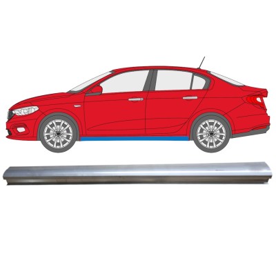 Sliekšņa apakšējā daļa priekš Fiat Tipo 2016- / Kreisā 14973