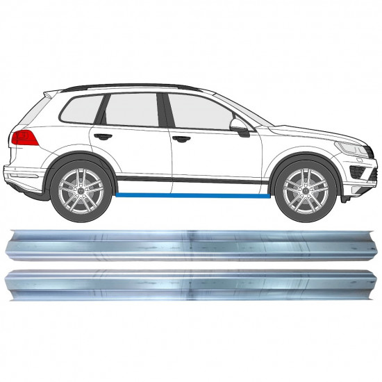 Slieksnis priekš VW Touareg 2010-2018  / Kreisais = Labais (simetrisks) / Komplekts 11749