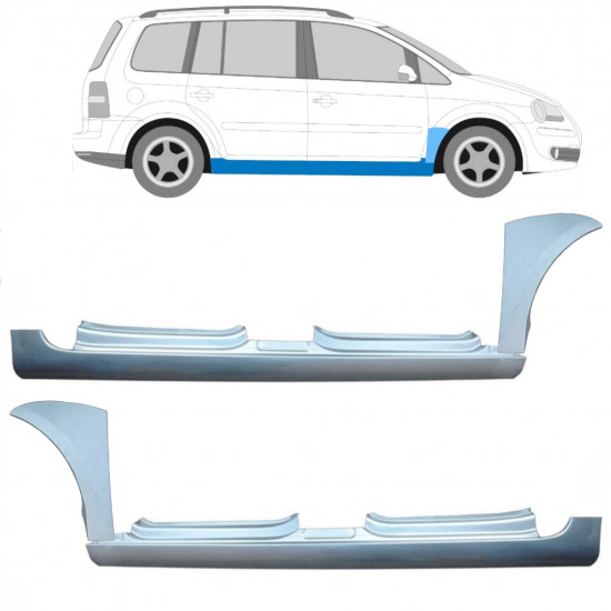 Slieksnis + priekšējā spārna daļa priekš VW Touran 2003-2010 11166