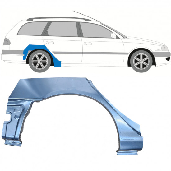 Aizmugurējā arka priekš Toyota Avensis 1997-2003 / Labā / COMBI 7612