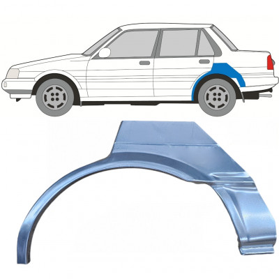Aizmugurējā arka priekš Toyota Corolla 1983-1988 / Kreisā 7693