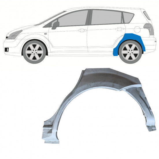 Aizmugurējā arka priekš Toyota Corolla Verso 2004-2009 / Kreisā 7699