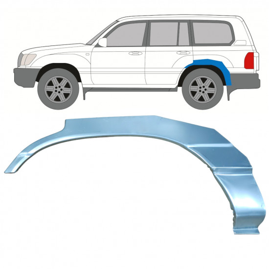 Aizmugurējā arka priekš Toyota Land Cruiser 1998-2007 / Kreisā 8983