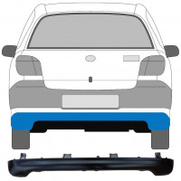 Aizmugurējais bamperis priekš Toyota Yaris 2003-2005 7065