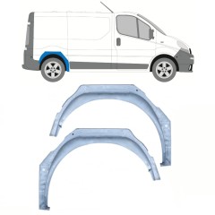 Aizmugurējā riteņa iekšējā arka priekš Opel Vivaro 2001-2014 / Kreisais+Labais / Komplekts 14100