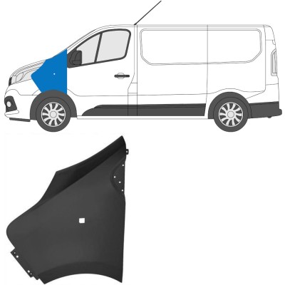 Priekšējais spārns priekš Renault Trafic 2014- 2014-2021 / Kreisā 17102