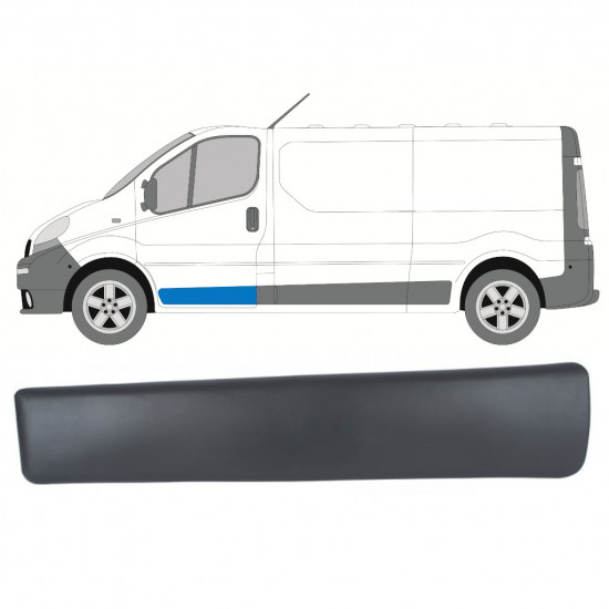 Priekšējo durvju sānu josla priekš Renault Trafic 2001-2014 / Kreisā 8200