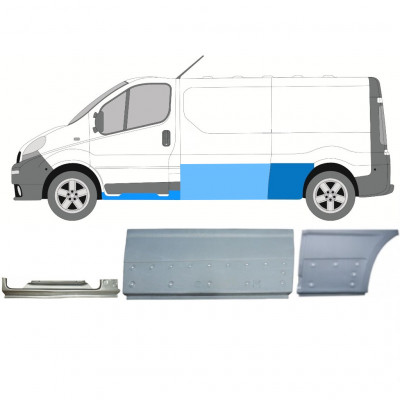 Remontdaļu komplekts priekš Renault Trafic Opel Vivaro 2001-2014 / LWB / Kreisā /  11106